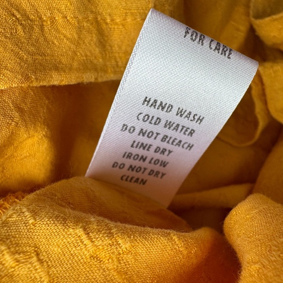 100%Cotton Yellow Shorts Size L - Picture 7 of 7